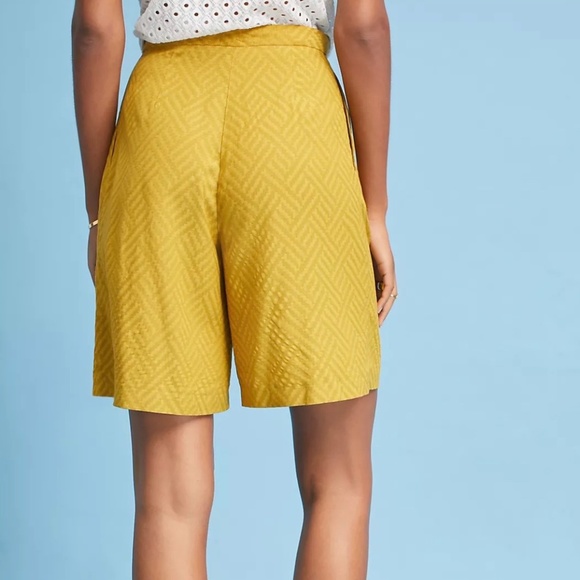 Anthropologie Seen Worn Kept Pleated Chevron Shorts - Picture 8 of 8